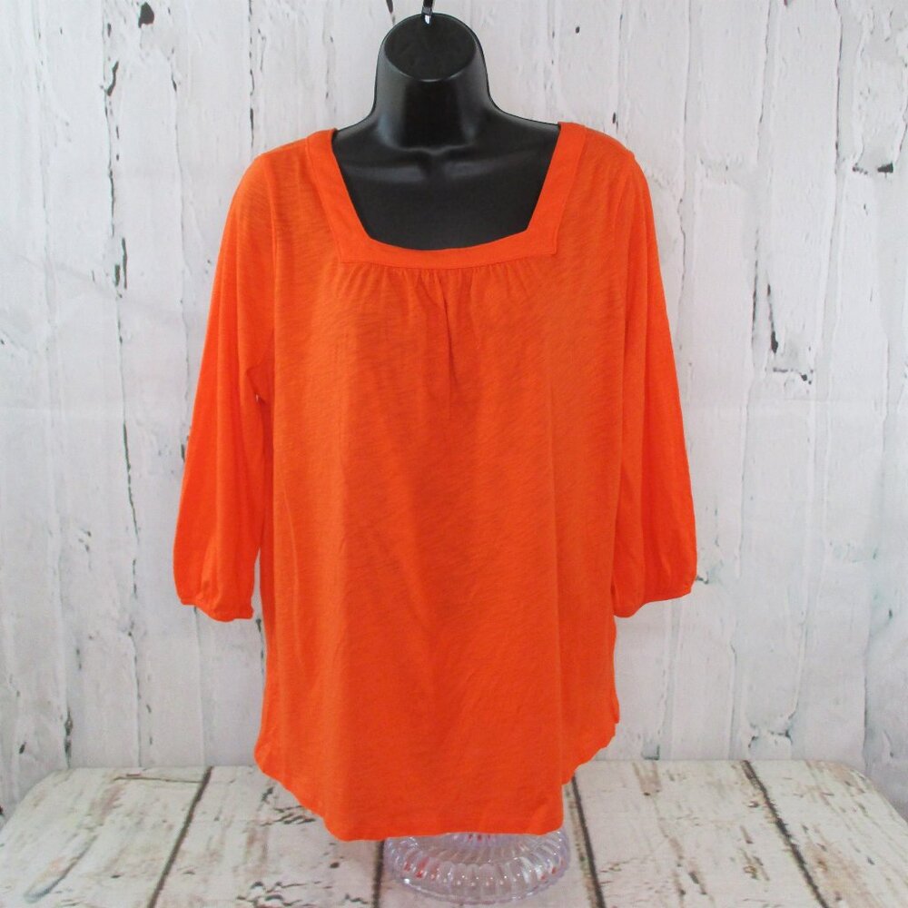 Style & Co Plus Square Neck Pullover Top